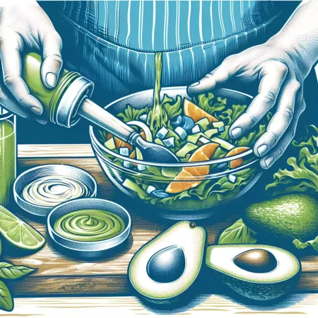 Resep Salad Segar dengan Dressing Alpukat